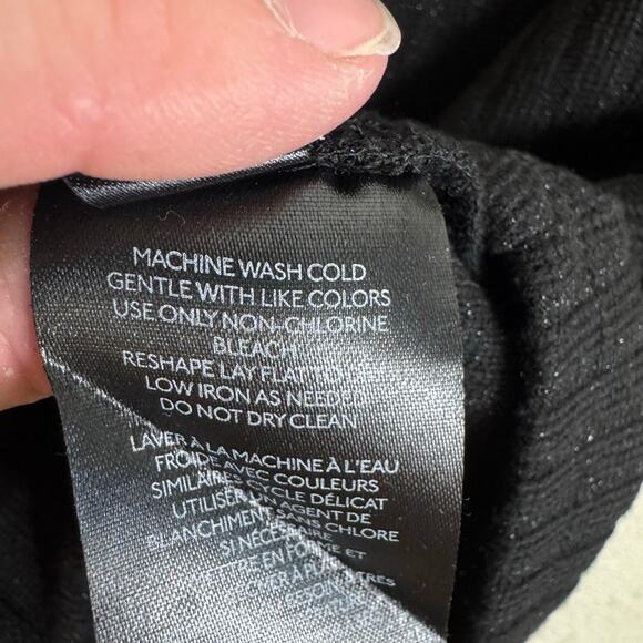 Maeve By Anthropologie Black Gold Shimmer V-Neck Light Button Up Cardi Size XS - Picture 6 of 6